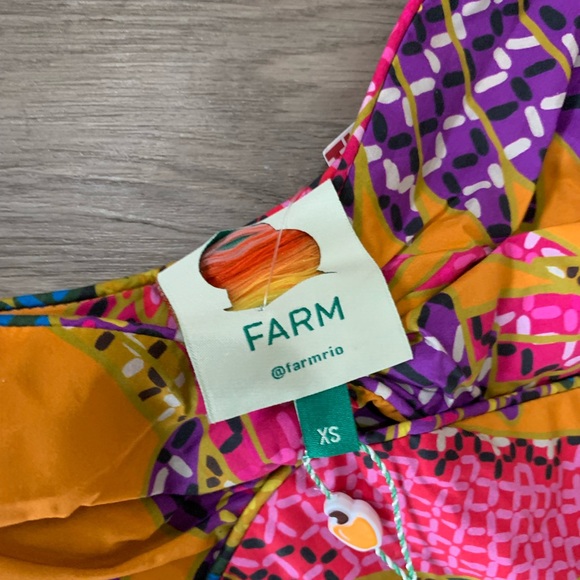 NWT Farm Rio Beaded Macaw Midi Dress - Picture 5 of 5